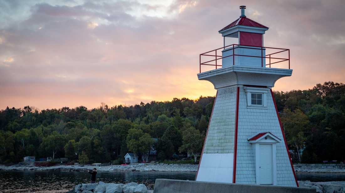 Sunset at Lion’s Head Lighthouse on Ontario’s Bruce Peninsula | Pete Heck