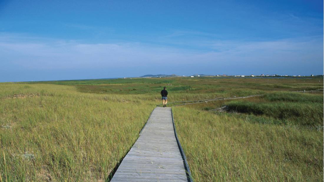 Walking on the Barachois trail on Magdalen Islands | <i>Louise Mondoux</i>