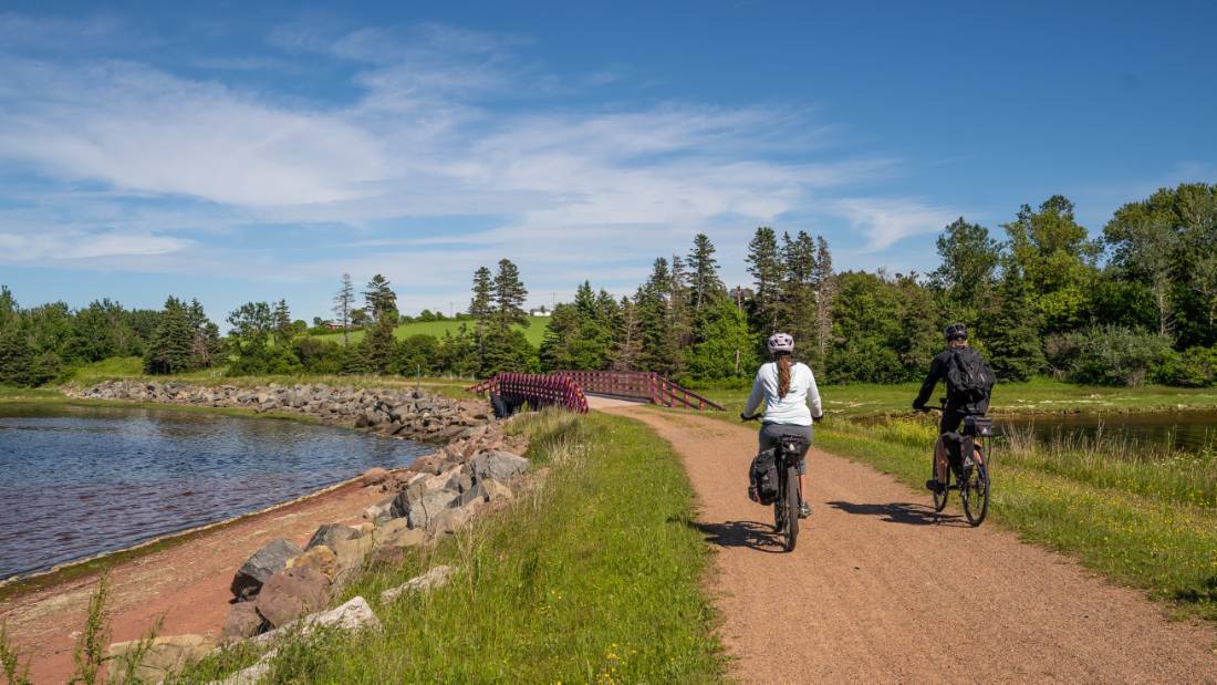 Cycle along the shore of St. Peters Bay on the Confederation Trail | <i>Sherry Ott</i>