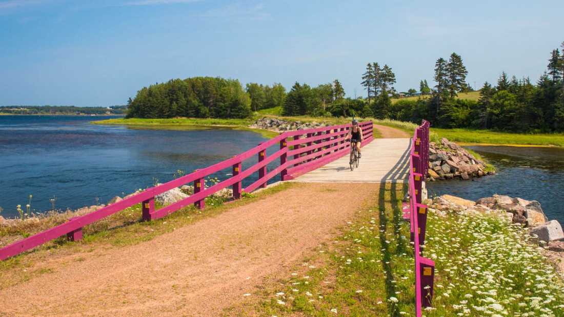 The Confederation Trail in PEI is part of the Trans Canada Trail | Tourism PEI / Carrie Gregory