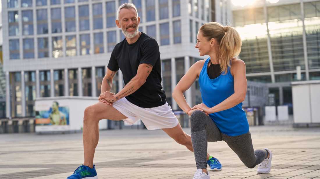 Open up your hips by incorporating the runner’s lunge as part of your post-hike routine