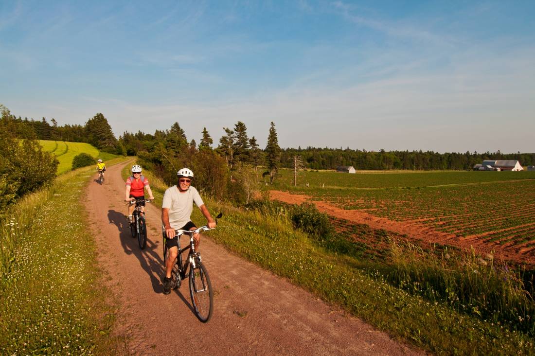 Cycling the lovely Confederation Trail on PEI | <i>Tourism PEI/Paul Baglole</i>