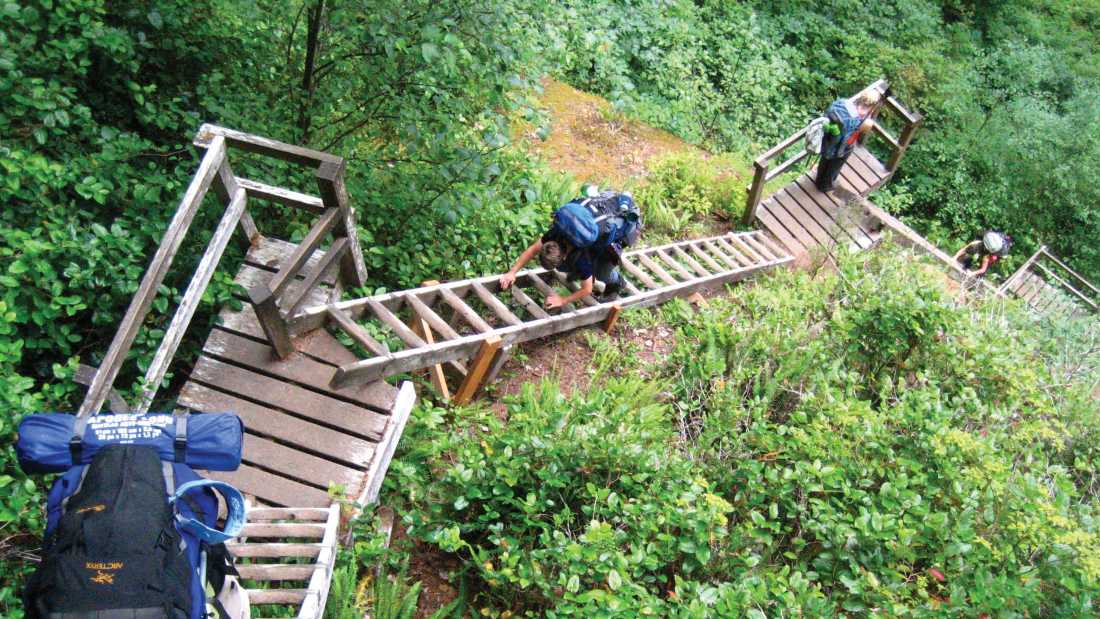 Climbing ladders on the West Coast Trail | The Great Canadian Bucket List